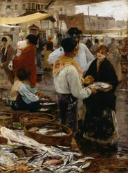 Fiskemarked i Venezia