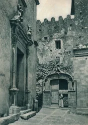 Inngang til en kirke, Taormina, Sicilia, Italia, 1927