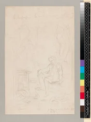 Studier for 'Michelangelo in his studio'