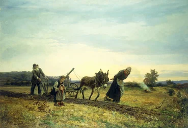 Pløying av åkrene, 1877