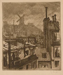 Montmartre, Moulin de la Galette, 1897.