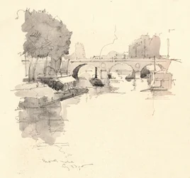 Pont St Michel, 1915