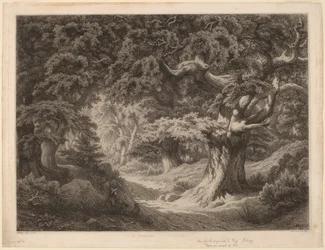 Charlemagne-skogen i Fontainebleau, 1861.