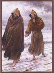 Sankt Frans forklarer bror Leo hvor den fullkomne gleden finnes, 1919