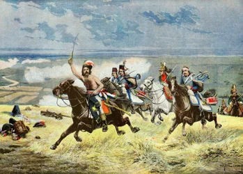 General Francois Macard angriper, 1895 (illustrasjon)