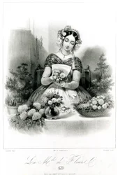 Blomsterselgeren, ca. 1840