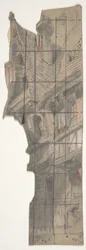 Design for et scenesett på Opéra, Paris, 1830-90.