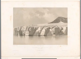 Utsikt over Märjelensee og Aletschbreen Le Lac Merill et le Glacier d