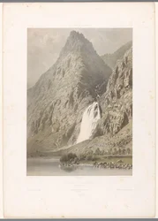 Utsikt over fossen i Pissevache Cascade de Pissevache (tittel på objekt) Ansikter i Sveits og Savoy (serietittel) La Suisse et la Savoie (serietittel på objekt)