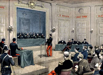 Kaptein Alfred Dreyfus foran krigsrådet