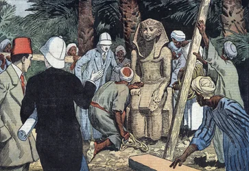 Oppdaget fra statuen av Sesostris III i 1862