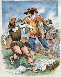 Illustrasjon til «Les Trois Mousquetaires» (De tre musketerer)