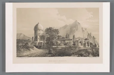 Utsikt over Imamzadeh Komijan i Irak-i Ajam Imâm Zadeh à Koumichâh (Iraq Adjemi) (tittel på objekt) Persiske landskap (serietittel) Perse modern (serietittel)