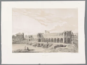 Khaju Bridge eller Pol-e Khaju i Isfahan Pont Kadjiou Chiraz (tittel på objekt) Persiske landskap (serietittel) Perse modern (serietittel)