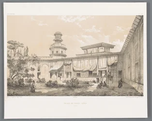 Char Bagh-palasset i Isfahan Palais du Tchar-Bach Ispahan (tittel på objekt) Persiske landskap (serietittel) Perse modern (serietittel)