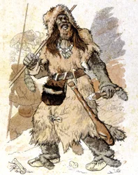 Mennesket under paleolitikum, ca. 1900 (illustrasjon)