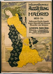 Plakatreklame "International Exhibition in Madrid", 1893