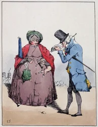 Couple de bourgeois, Jardin du Luxembourg - i "" Souvenirs d