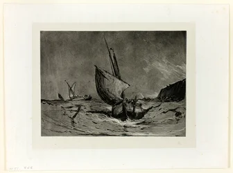 Fiskebåt i storm