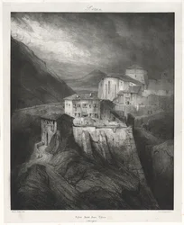 Pittoreske og romantiske reiser i det gamle Frankrike: Auvergne vol. II: St. John Church, Thiers, Plate