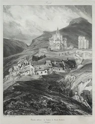 Pittoreske og romantiske reiser i det gamle Frankrike, Auvergne: Apsis av kirken Saint Nectaire