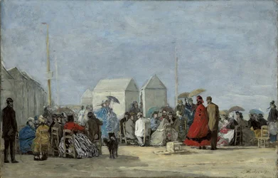 Strandscene ved Trouville; Strandscene i Trouville, 1864