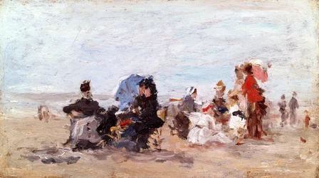 Strand nær Deauville, ca. 1874