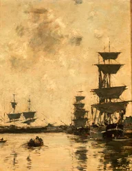 Deauville: Schooners at Anchor, 1887