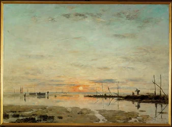 La Havre, solnedgang ved lavvann
