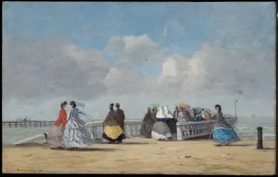 Bryggen i Trouville, 1864