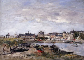 Trouville: Utsikt mot Deauville på markedsdagen; Trouville: Utsikt tatt fra Deauville, a Day's Walk, 1895