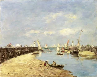 Trouville, bryggen og bassenget, 1896