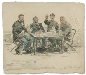 På Saint-Siméon-gården (Jongkind, Émile van Marcke, Claude Monet og 