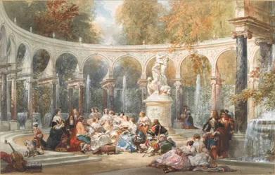 Samfunnet ved Bosquet de la Colonnade i Versailles hage.