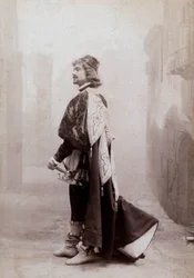 Den franske komikeren Dauvillier, ca. 1900, foto av Eugene Pirou