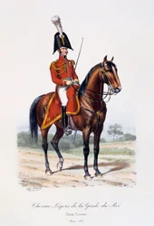 Lette hester av kongens garde, liten uniform, 1814-15