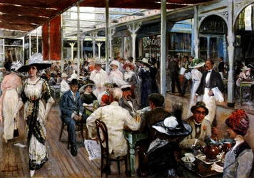 The Terrace of a Cafe, Mar del Plata, Argentina, 1912