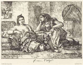 Kvinner i Alger, 1833.