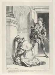 Hamlet forsøker å drepe kongen, 1834-43., 1834-43.