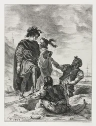 Hamlet: Hamlet og Horatio med gravgraverne