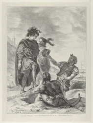 Hamlet og Horatio før Gravediggers, 1843., 1843.