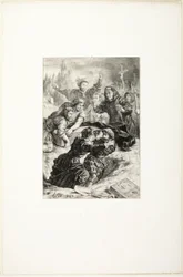 Hamlet og Laertes i Ofelias grav
