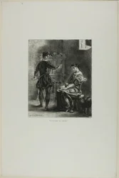 Hamlet og Ofelia, tavle 5 fra Hamlet
