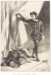 Hamlet and the Body of Polonius (Act III, Scene IV)