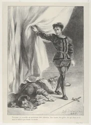 Hamlet og liket av Polonius, 1835., 1835.