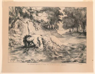 Illustrasjon for Hamlet: The Death of Ophelia (IV, 7)