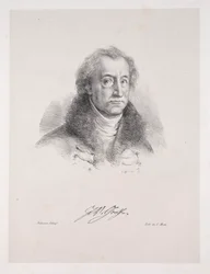 Illustrasjoner for Faust: Frontispice - Portrett av Johann Wolfgang von Goethe