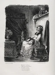 Illustrasjoner for Faust: Marguerite med hjulet