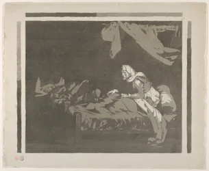 Interiør av et militærsykehus, 1828 eller tidligere., 1828 eller tidligere.