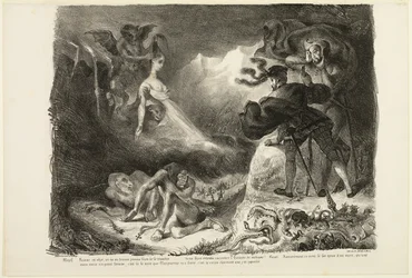 Marguerites spøkelse viser seg for Faust, fra Faust